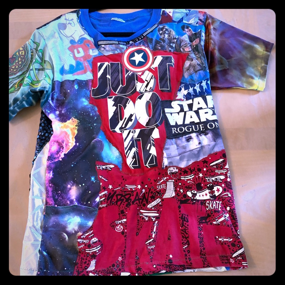 Custom Hand Stitched Shirt with Comics Designs